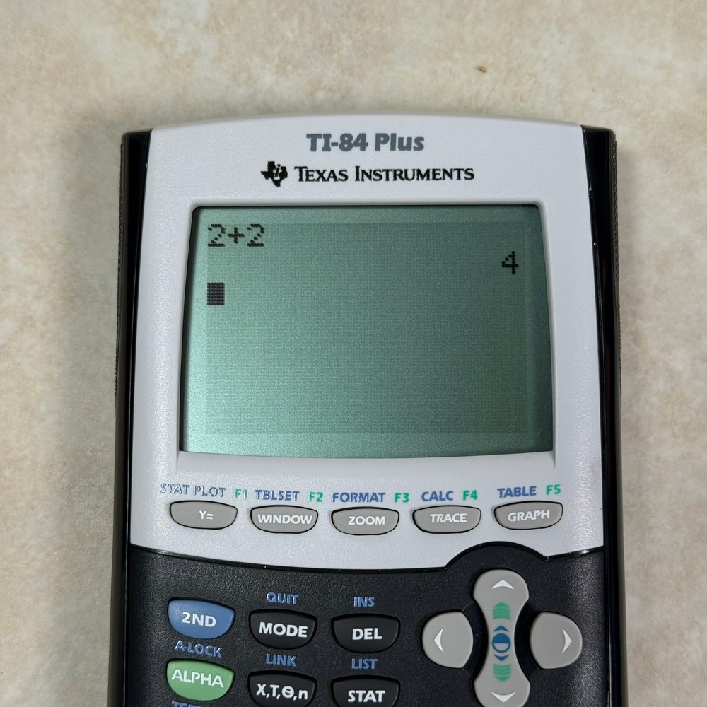Texas Instruments TI-84 Plus Graphing Calculator Black L-0519AD TESTED - Picture 11 of 11